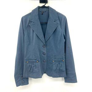 Ambition Blue Cotton Blend Lightweight Jacket Women's Medium